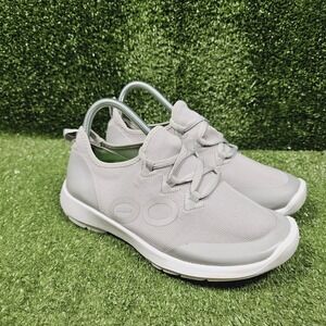 Oofos Oomg Sport LS Light Grey Recovery Cushion Low Top Sneakers Mena 9.5